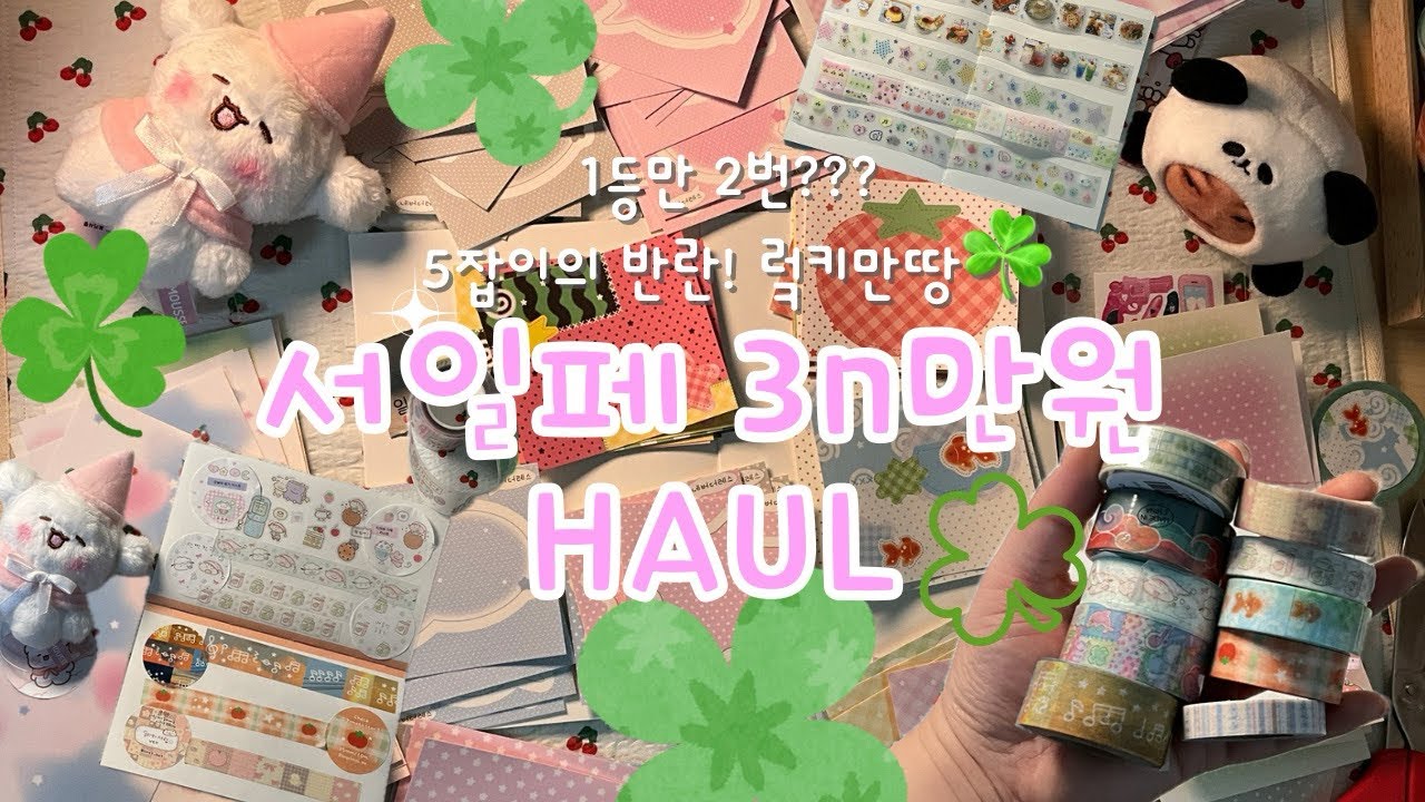 🍀서일페 1등만 2번?? ☘️5잡이의 반란!🍄여름템 안 산다고 한 사람 누구얏🏖️