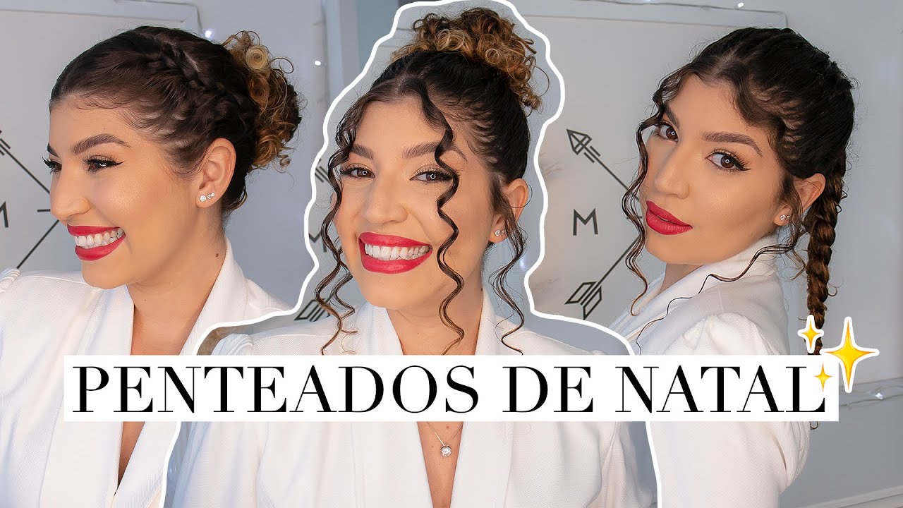 3 PENTEADOS PARA O NATAL *cabelo cacheado* | por Jessica Melo