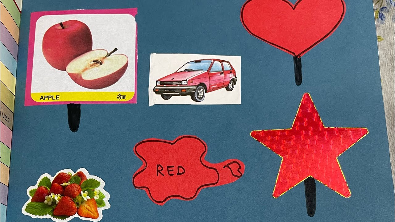 How to create a Lesson plan on the topic colour (red).