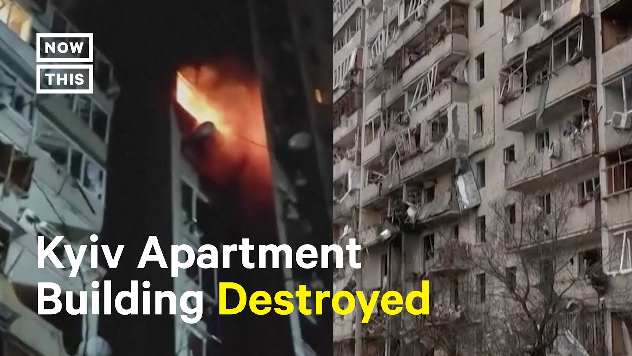 Explosion Wrecks Apartment Building in Kyiv&rsquo;s Darnytsky District #Shorts