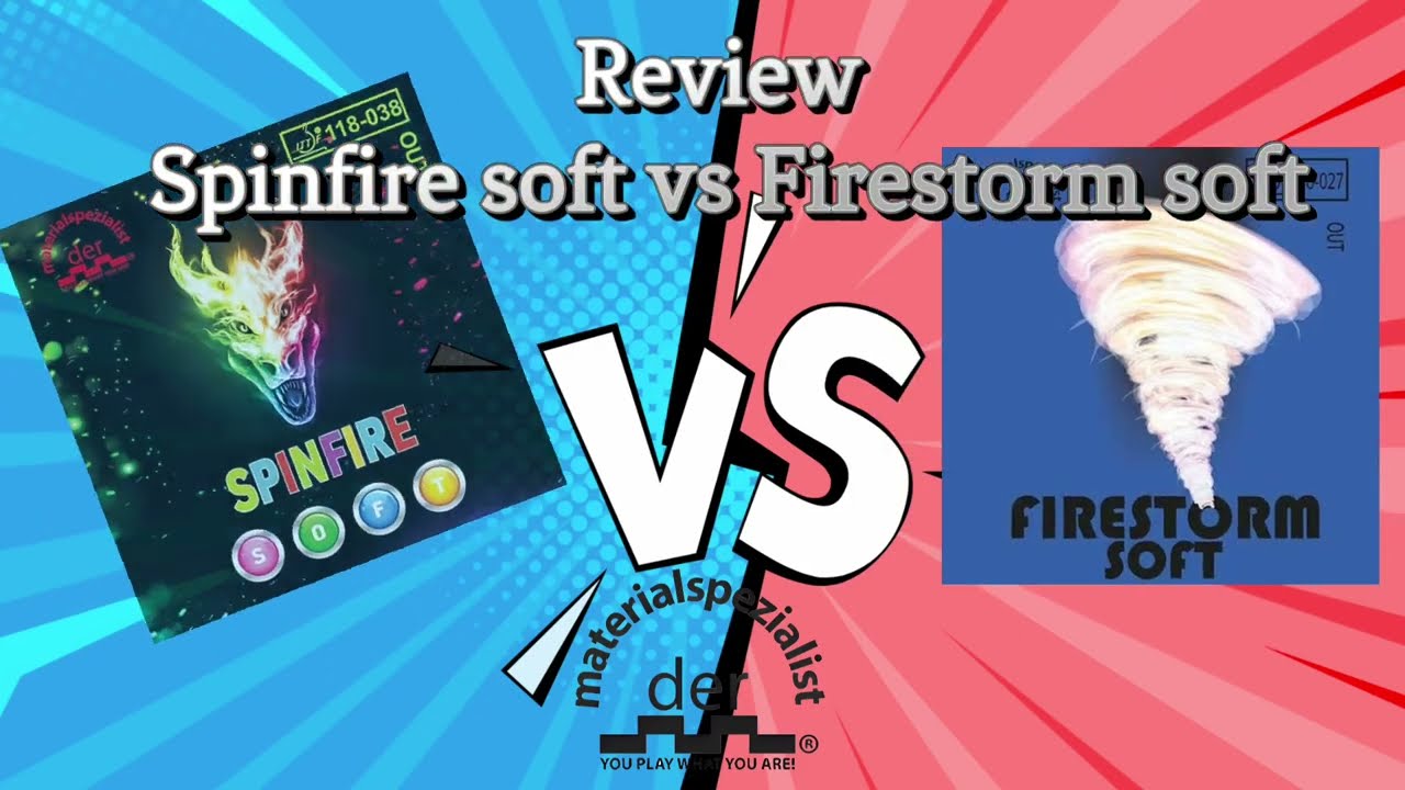 Review Spinfire soft vs Firestorm soft