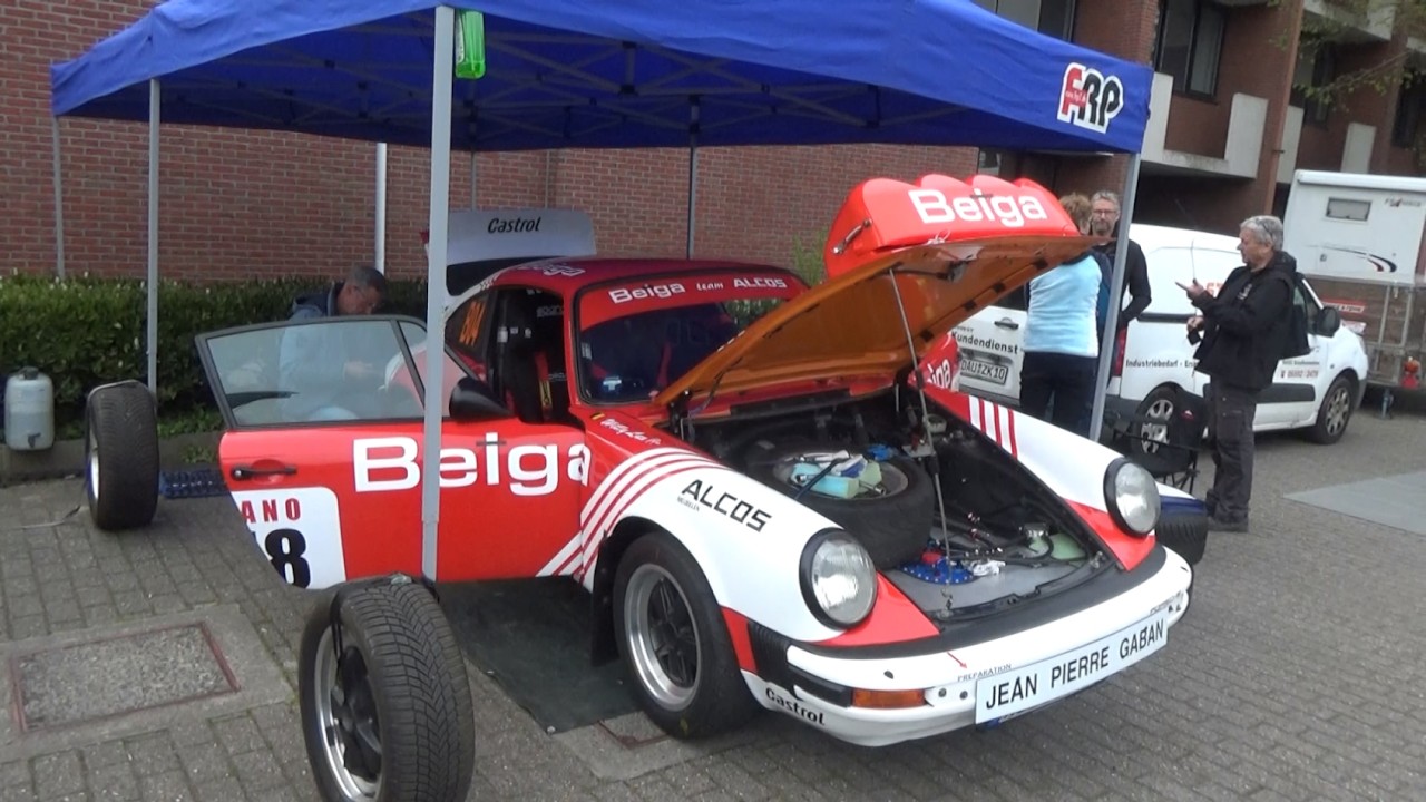 Rally cars in Tielt for TAC Rally & Regularity 2026 - a walk through the service area (raw footage)