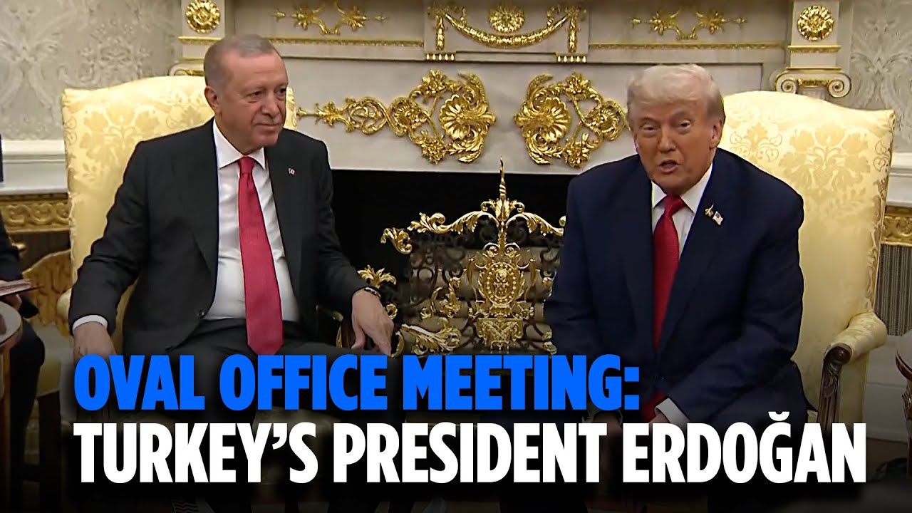 Watch: Trump meets with Turkey&rsquo;s Erdoğan in Oval Office