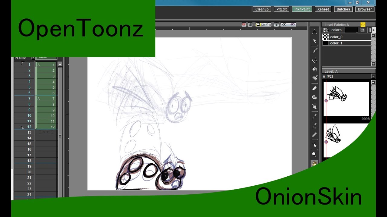 OpenToonz: Onion Skin