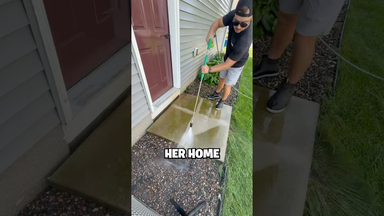 HOA Tried To FINE This Elderly Woman!!😡 #satisfying #shorts #pressurewashing #fyp #reels