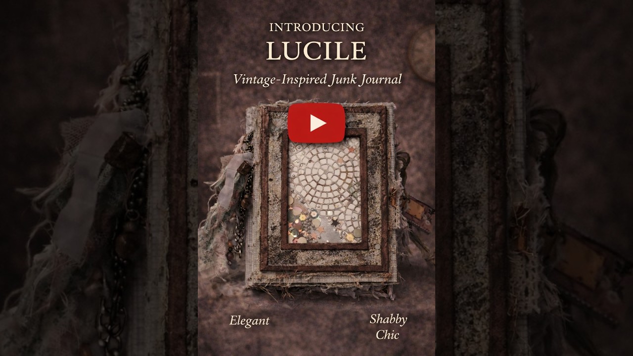Lucille Handmade Junk Journal Flip-Thru 😍 | Shaker Cover, Molded Label & Serious Chunk