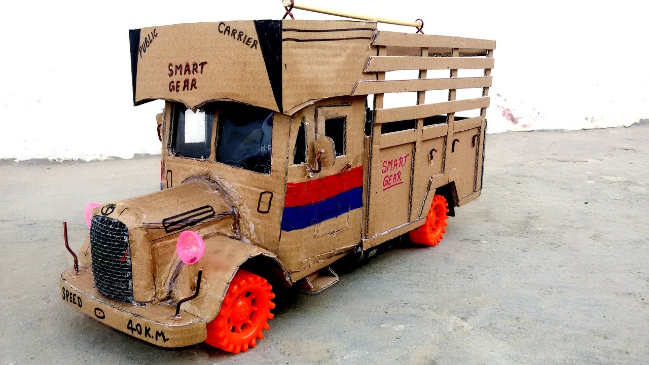 How to Make a Truck || with cardboard at home || Classic Truck || How to Make a Old Truck