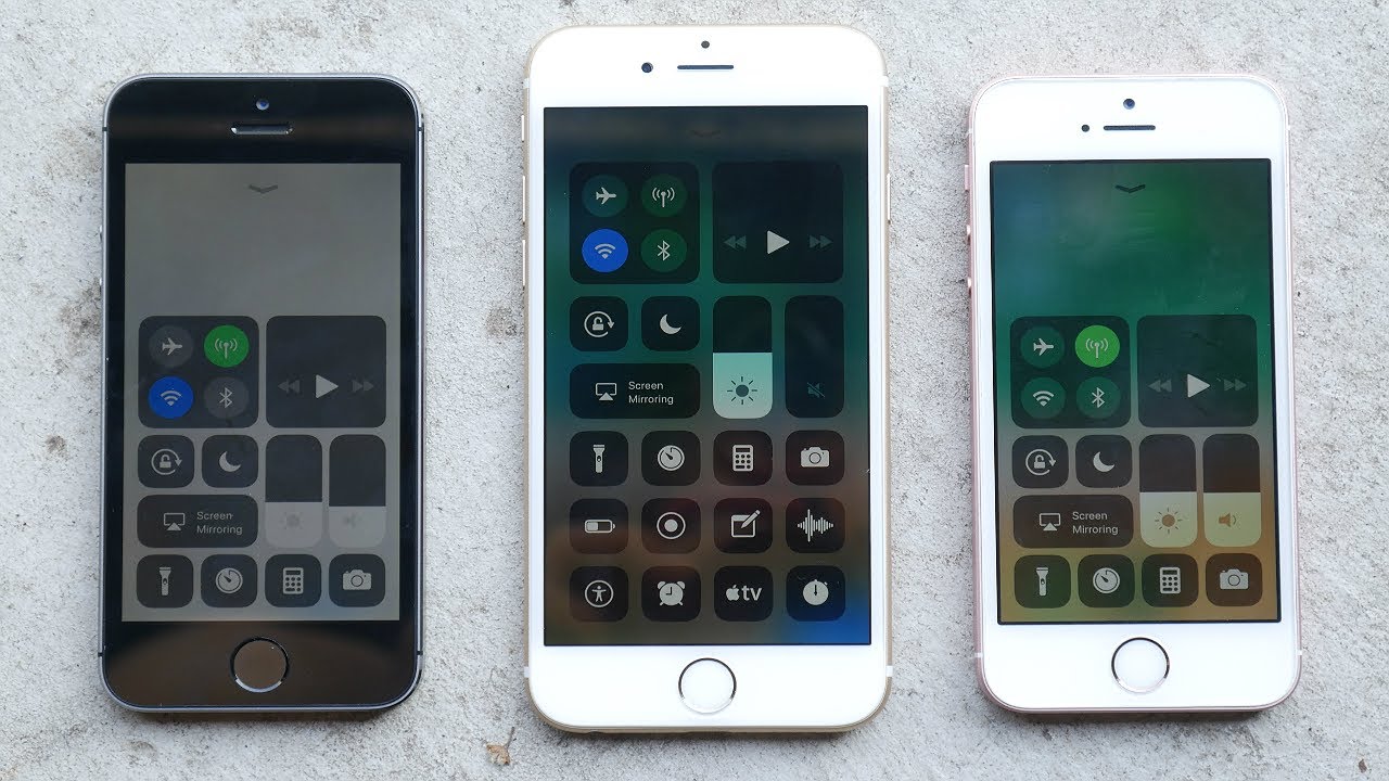 iPhone 5S vs iPhone 6 vs iPhone SE iOS 11! (Beta 1)