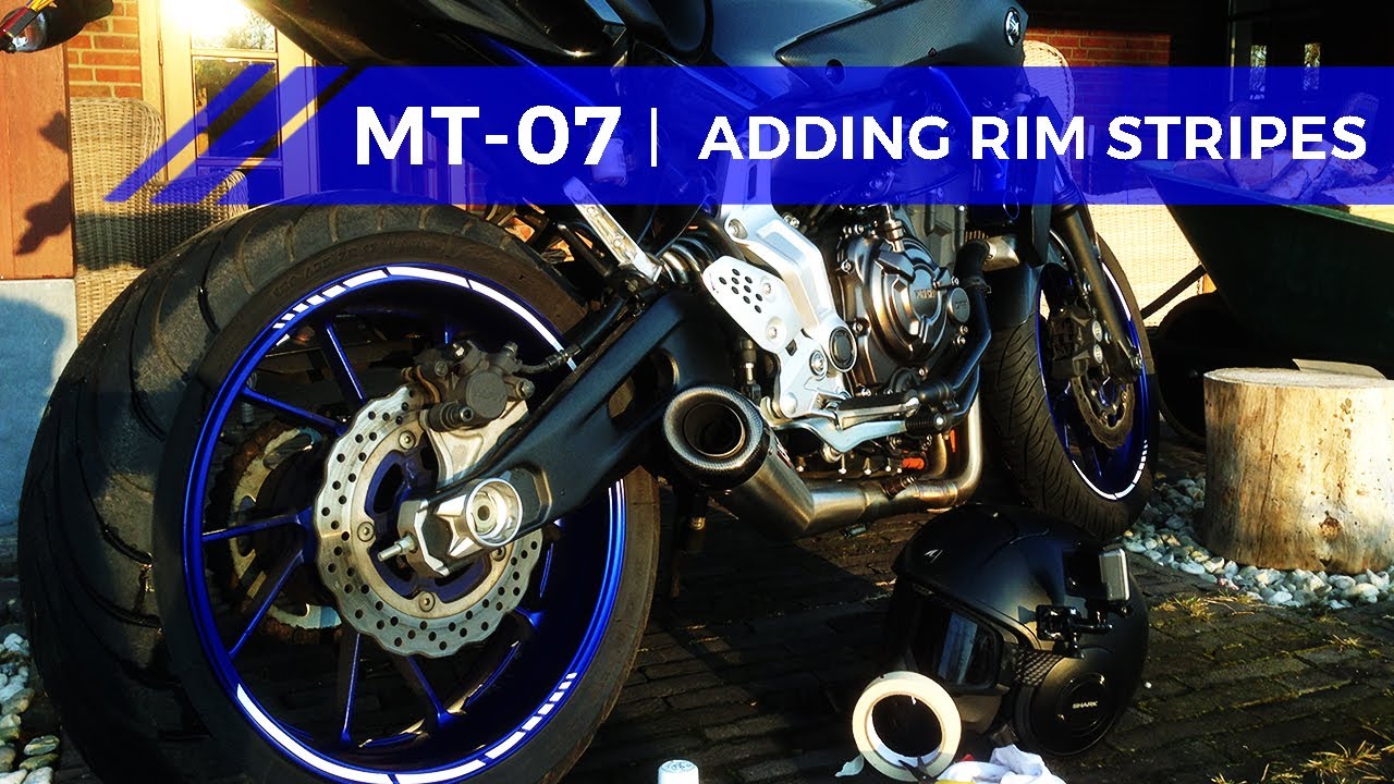 MT-07 - How to add rimstriping on tires