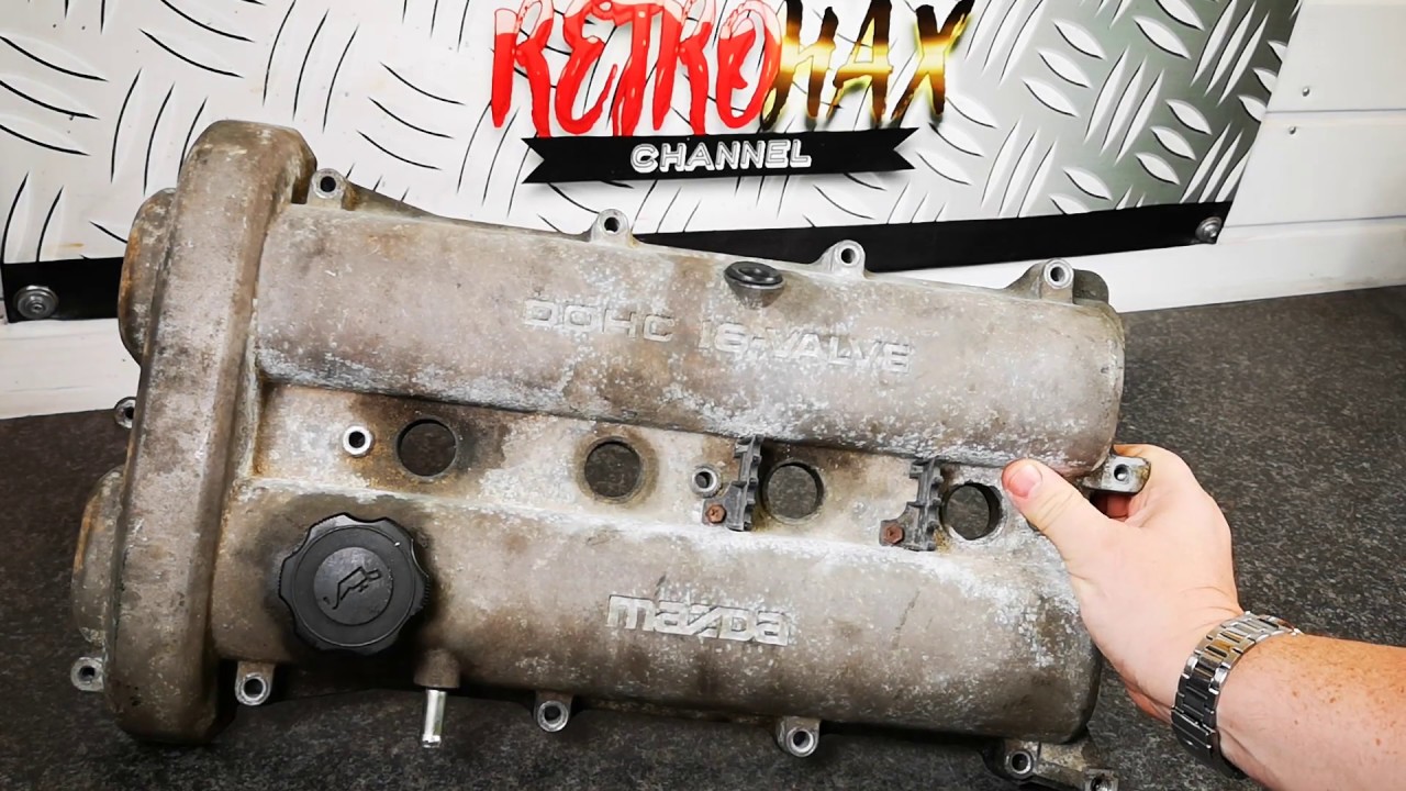 Mazda MX5 Valve Cover Restoration With Candy Blue Powder Coat