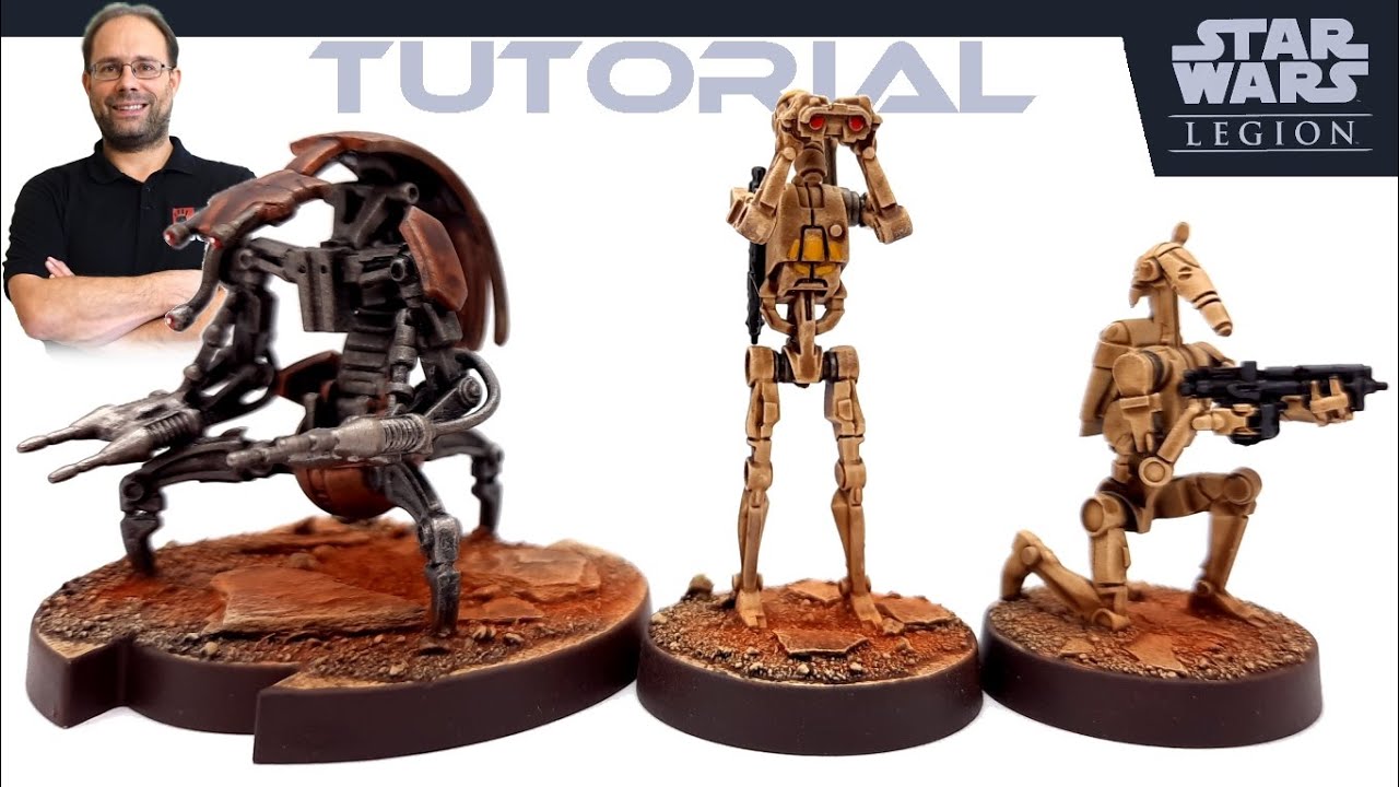Bemal Tutorial: Droideka / Star Wars Legion / für Einsteiger (Minis, Tabletop, Chefoberboss)