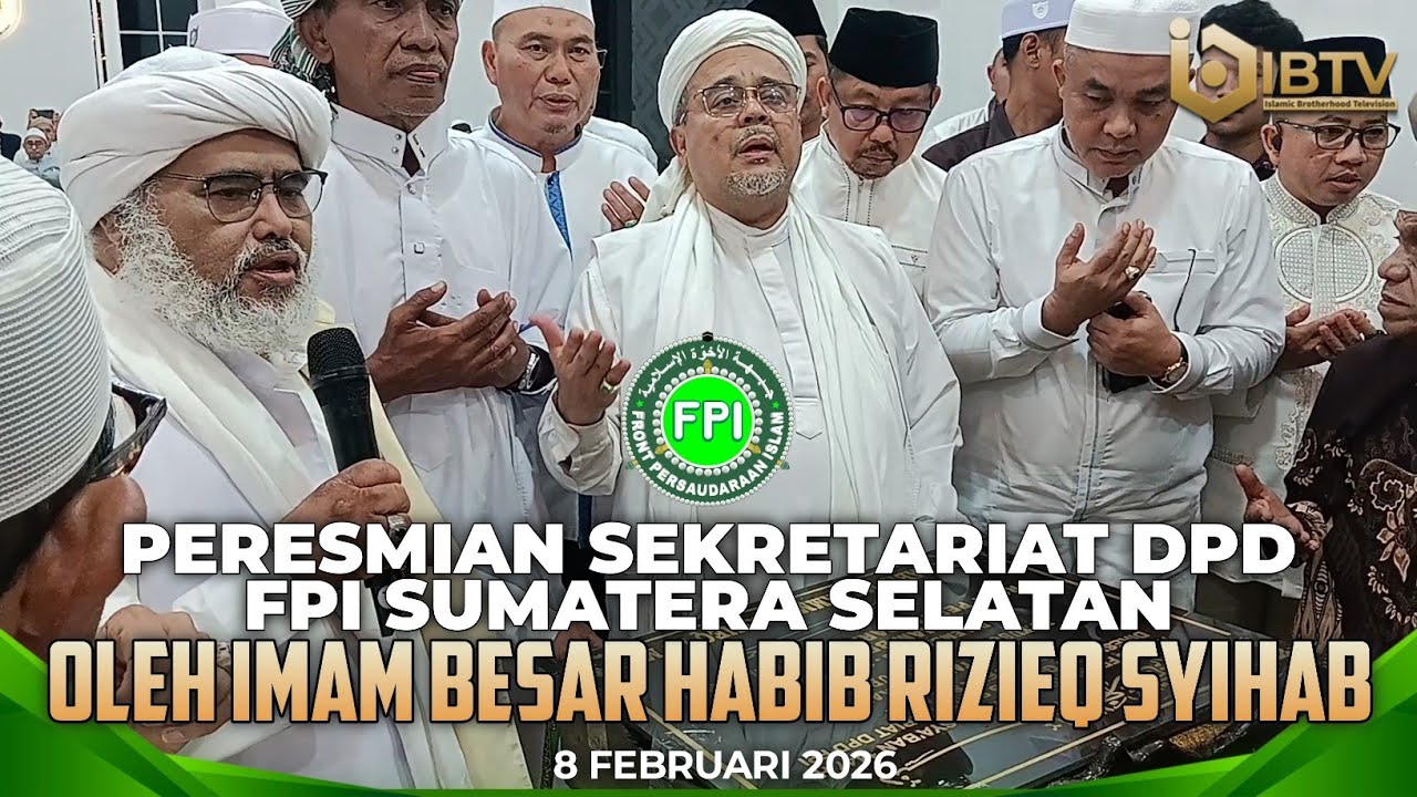 PERESMIAN SEKRETARIAT DPD FPI SUMATERA SELATAN OLEH IMAM BESAR HABIB RIZIEQ SYIHAB