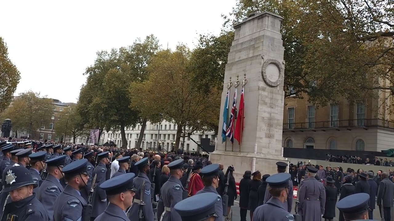 Remembrance day 2024 the Cenotaph whitehall God save the King