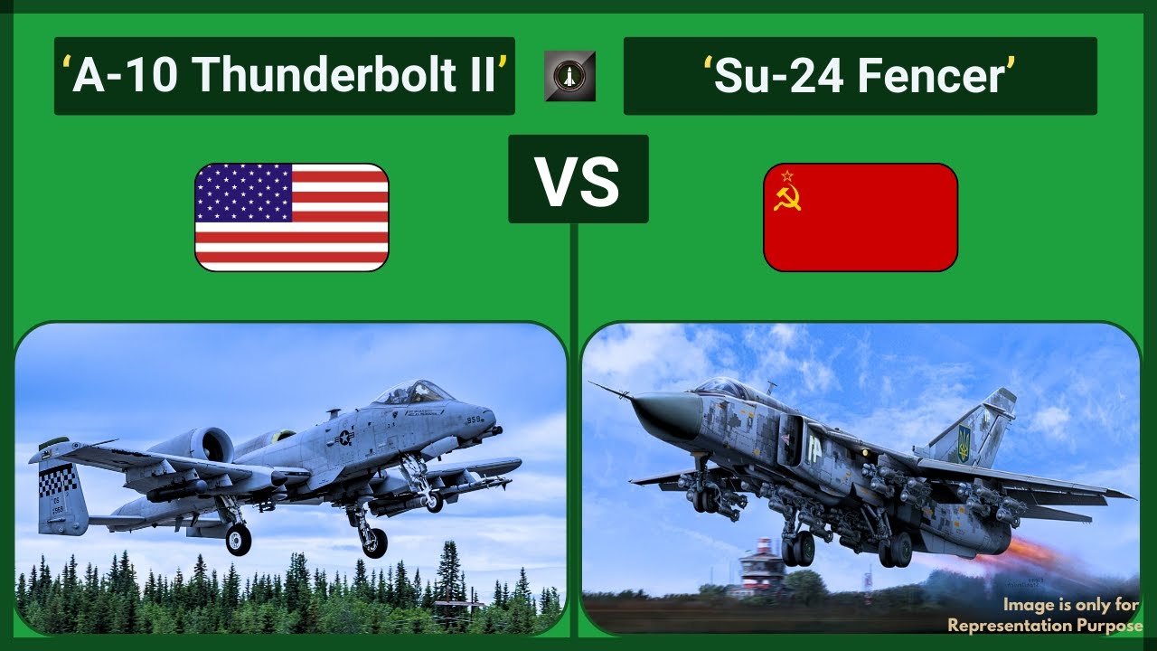 Comparative Analysis: United States&rsquo; A-10 Thunderbolt II vs Russia&rsquo;s Su-24 Fencer Fighter Aircraft