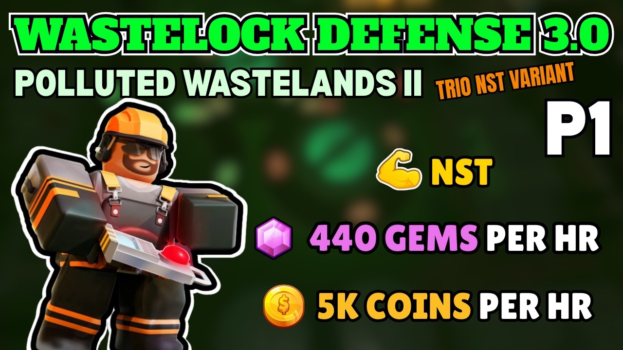 WASTELOCK DEFENSE 3.0 | P1 | TRIO NST PW2 | Tower Defense Simulator