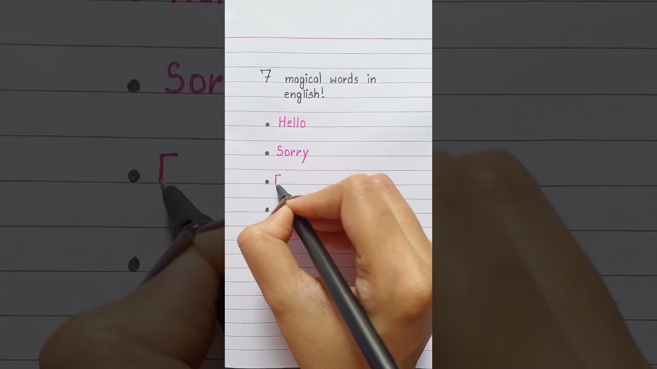 7 magical words in English #english #grammar #education #englishtips