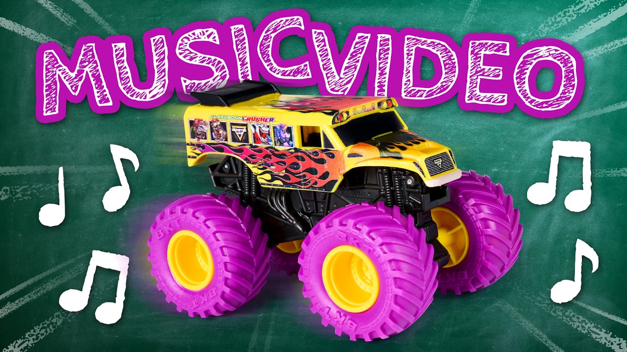 Classroom Crusher Fan Music Video 🚌🎶 | Monster Jam Trucks Song #10