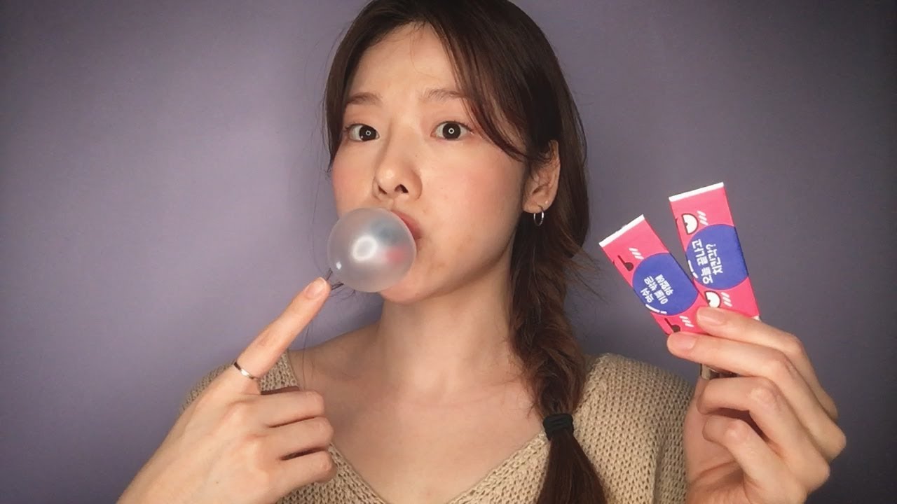 ASMR 호불호+자극주의!! 풍선껌 오물오물😚│수다와  입소리 조금!│Gum Chewing, Blowing bubbles, Extreme sounds│Whispering