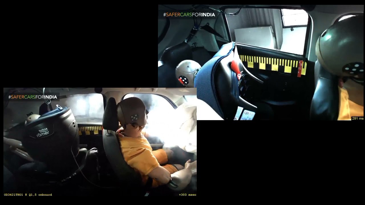 Tata Punch 5 star Vs Maruti Suzuki S-presso 0star Crash test sidebyside Comparison#safercarsforindia