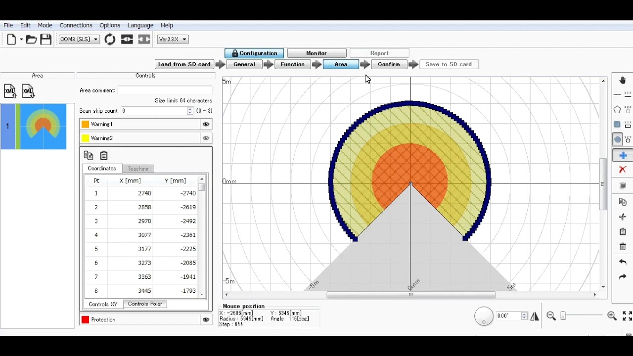SE2L Laser Scanner - Basic use SLS Designer