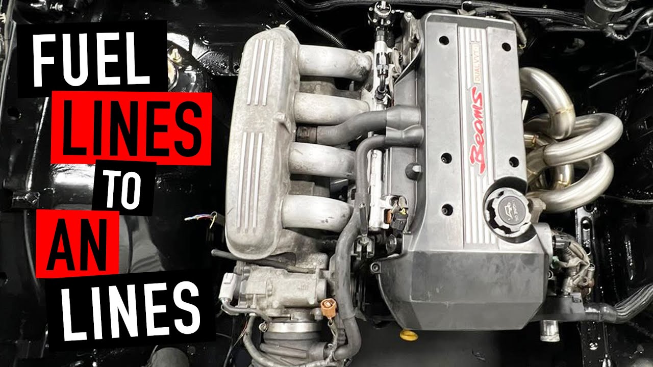 Converting Fuel Lines to AN Lines x Toyota Beams BMW E30 Project