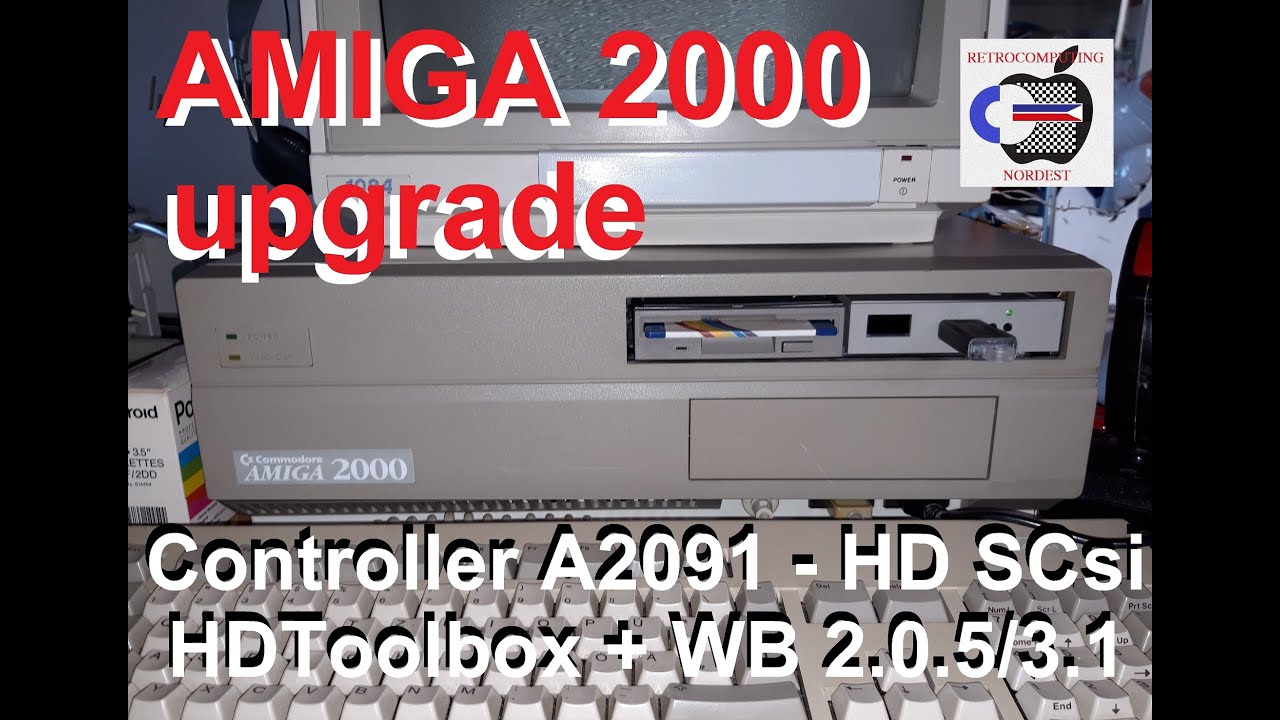AMIGA 2000 - part 4/6: Scheda A2091 HDTOOLBOX installazione workbench 2.0.5 e 3.1 - hd scsi UPGRADE