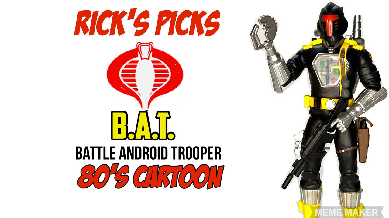 Review of the G.I.Joe 80&rsquo;s cartoon B.A.T.(Battle Android Trooper) by Super 7.