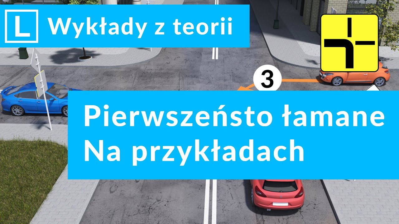 #17 Pierwszeństwo łaman na przykładach. Wykłady teoretyczne na prawo jazdy