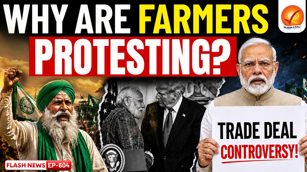 Farmers Protest Against India-US Trade Deal | What Is the Real Issue? | Vajiram and Ravi