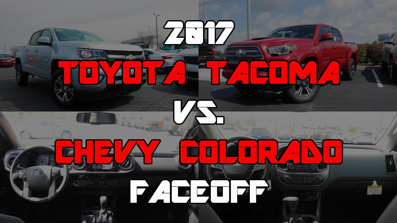 2017 Toyota Tacoma TRD Sport vs. 2017 Chevy Colorado Z71: Faceoff Comparison