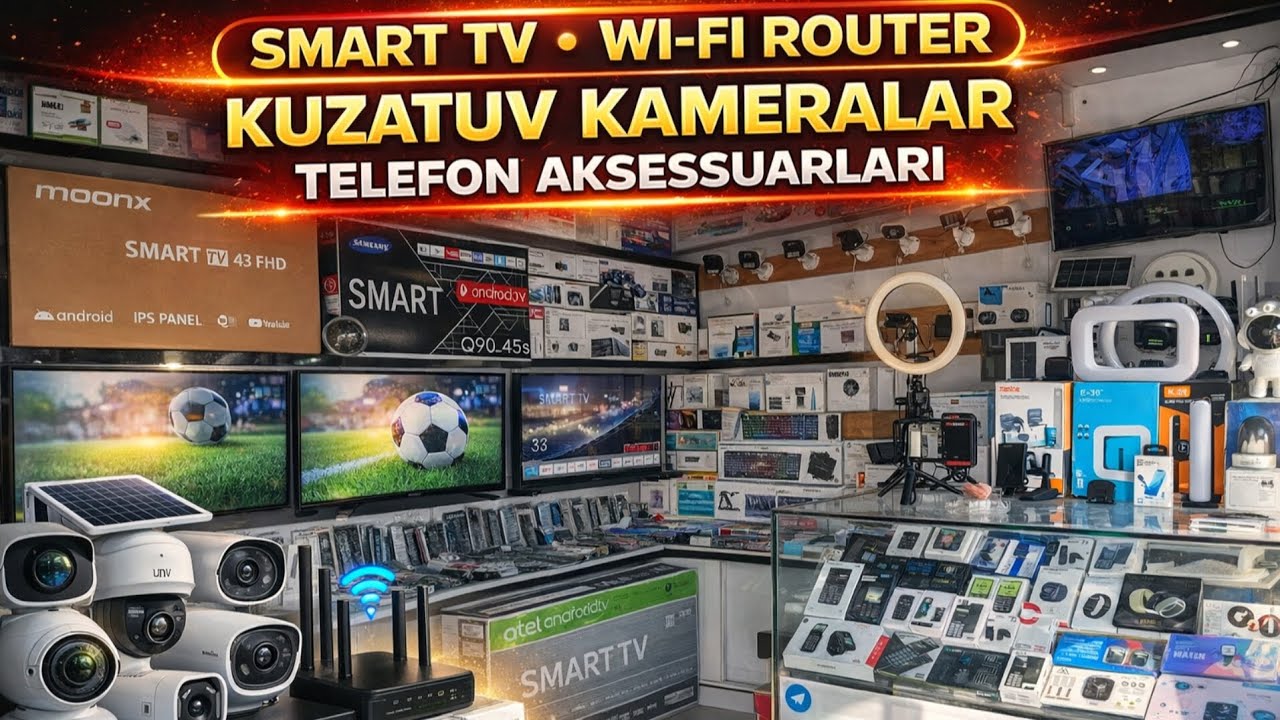 KUZATUV KAMERALARI, WI FI LAR