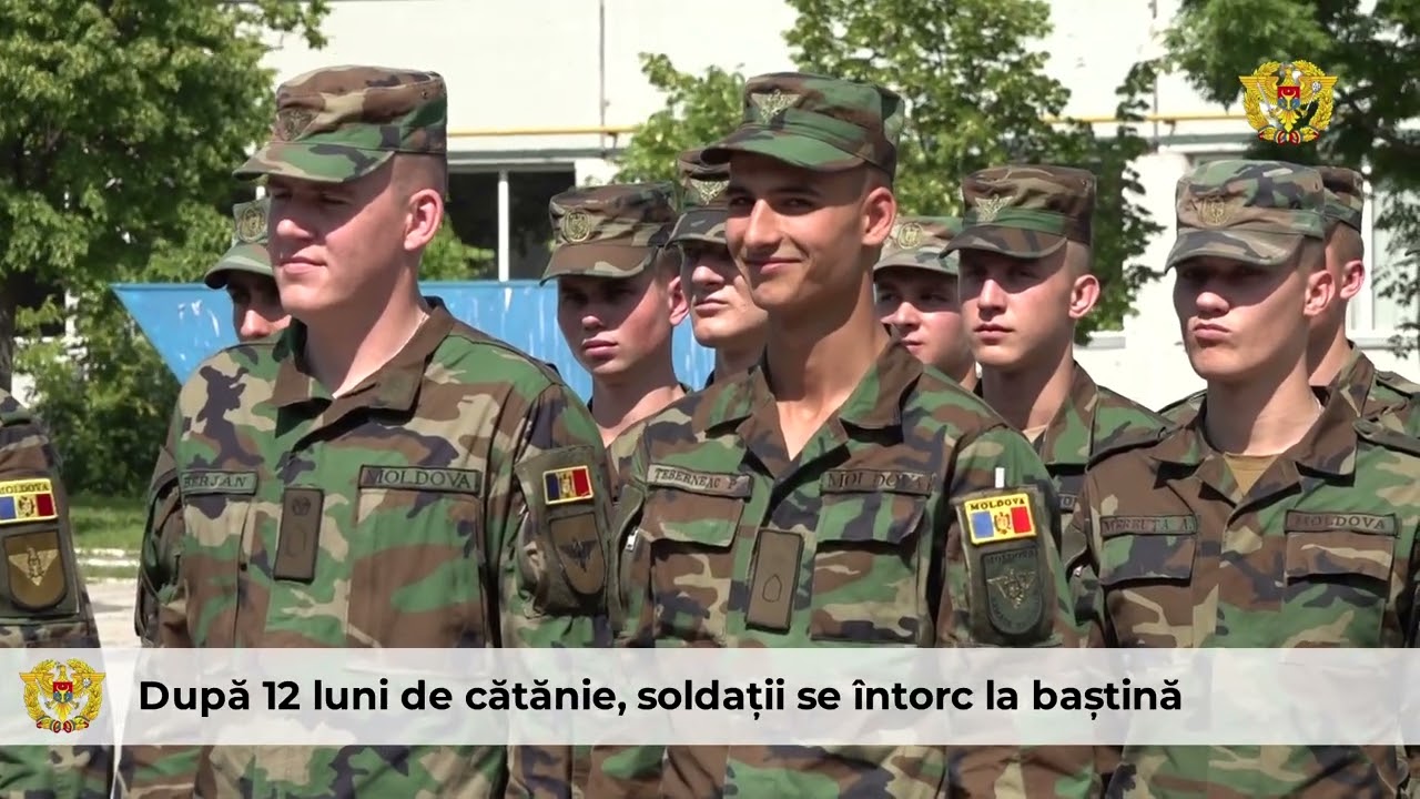 După 12 luni de cătănie, soldații se întorc la baștină