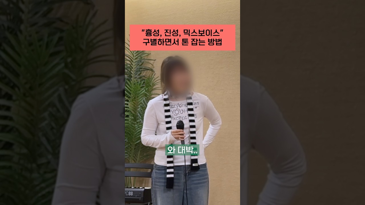 흉성, 진성, 믹스보이스 구별해서 톤 잡는 방법#가성 #흉성 #진성 #믹스보이스 #백예린 #발성