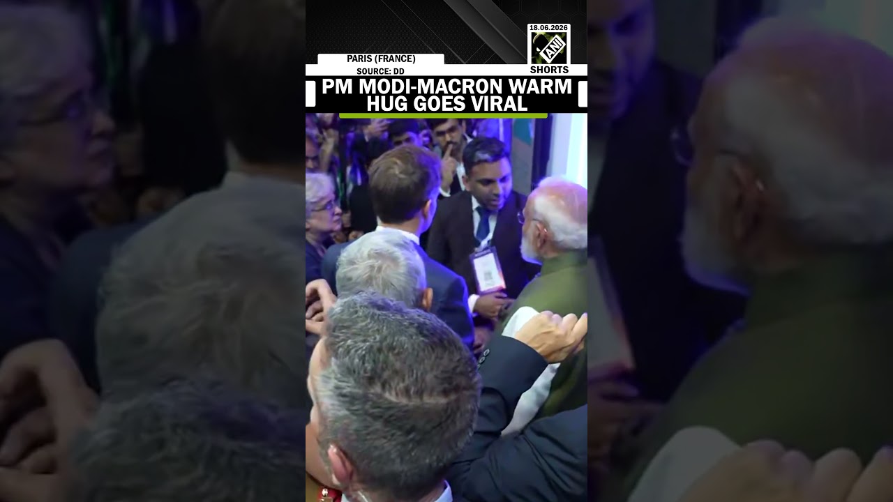 PM Modi and French President Macron&rsquo;s warm hug at VivaTech 2026 in Paris breaks Internet