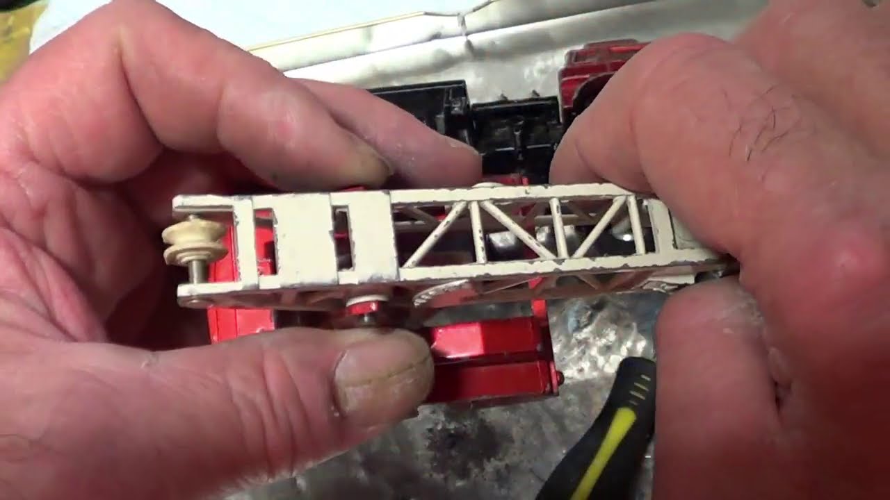 DINKY TOYS JONES FLEETMASTER CANTILEVER CRANE, FULL RESTORATION.