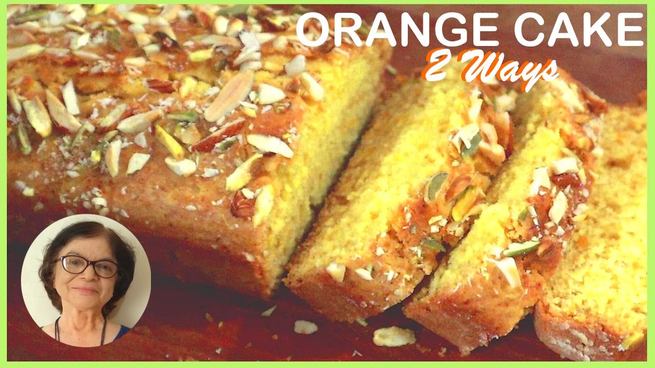 Soft orange cake in ten minutes ! / With and without eggs / Orange tea cake easy recipe
