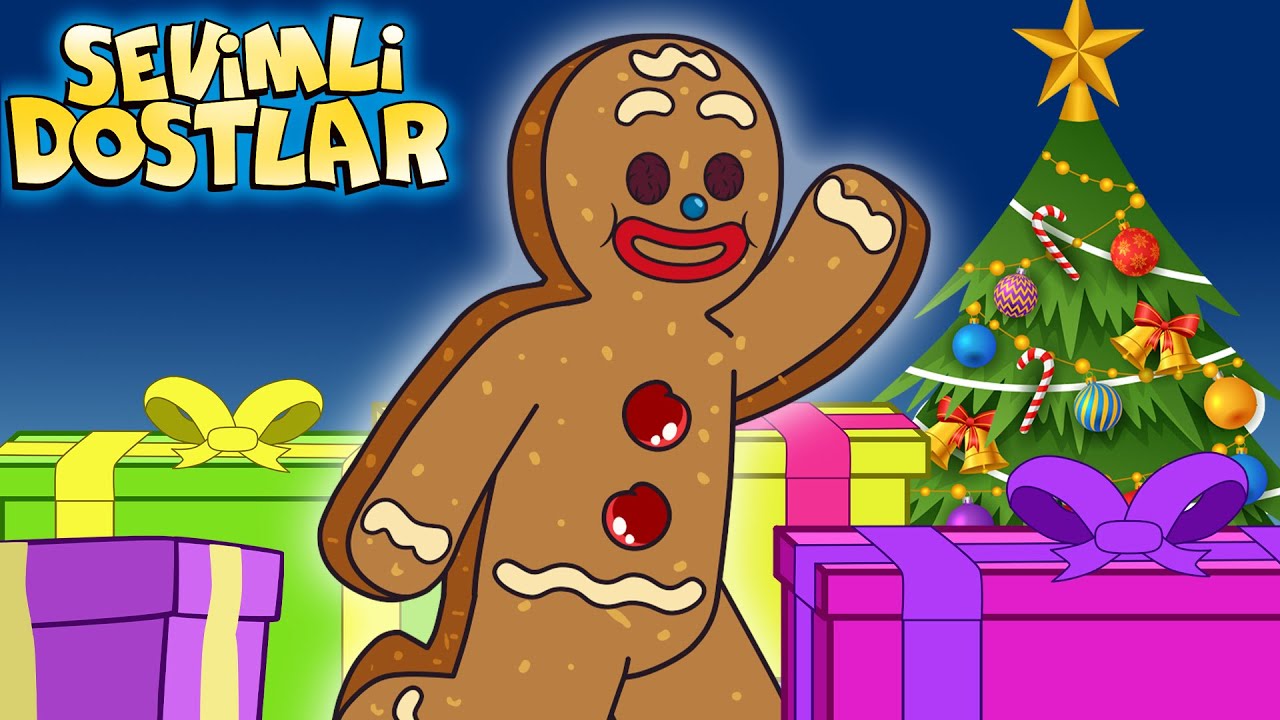 Zencefilli Kurabiye Adam🍪 Yılbaşı Koşusu🎄🌟 Sevimli Dostlar Bebek ve &Ccedil;ocuk Şarkıları