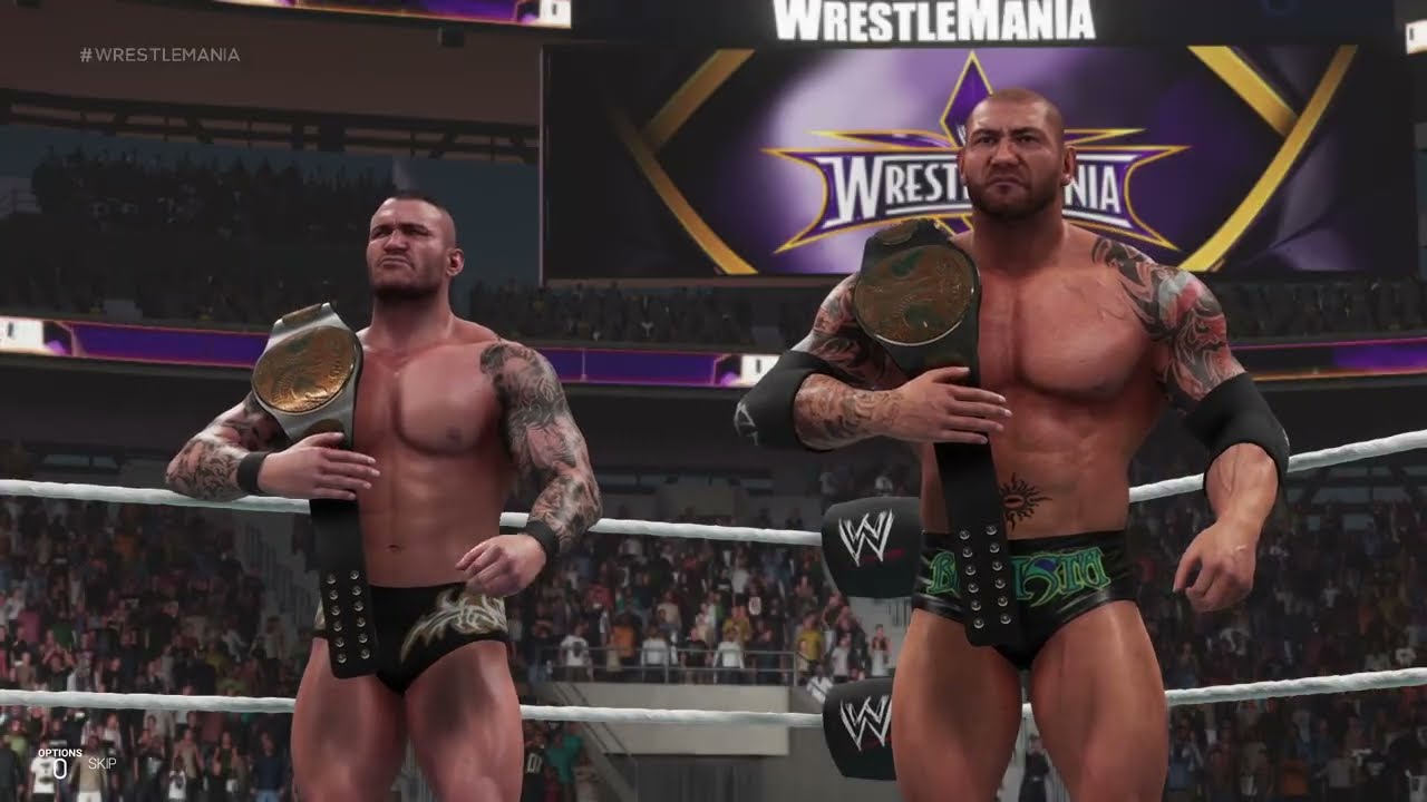 Kane & Daniel Bryan vs Batista & Orton WWE WORLD TAG TEAM CHAMPIONSHIPS HYPERMANIA 6
