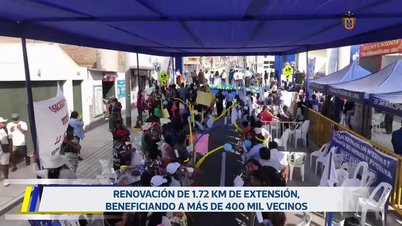 Inauguración de la av. Lima. 28 de abril.