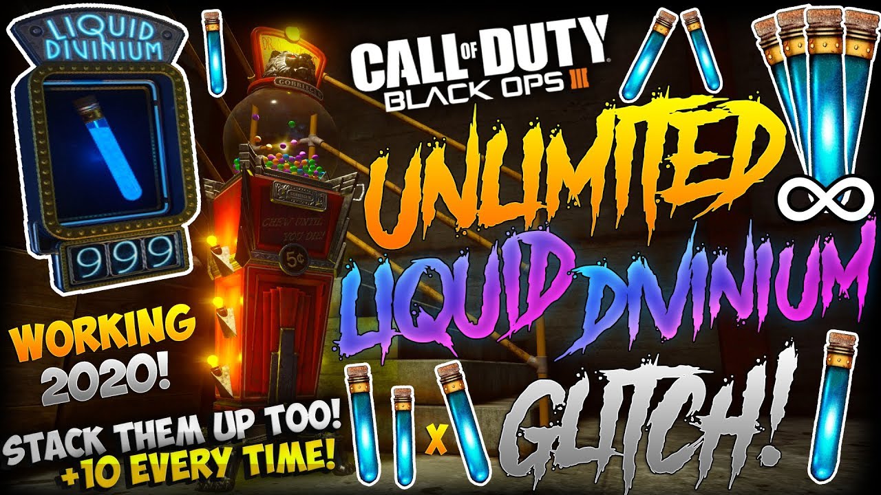 BO3 GLITCHES SOLO UNLIMITED LIQUID DIVINIUM GLITCH WORKING 2020! 100 EVERY HOUR! *STACK METHOD*