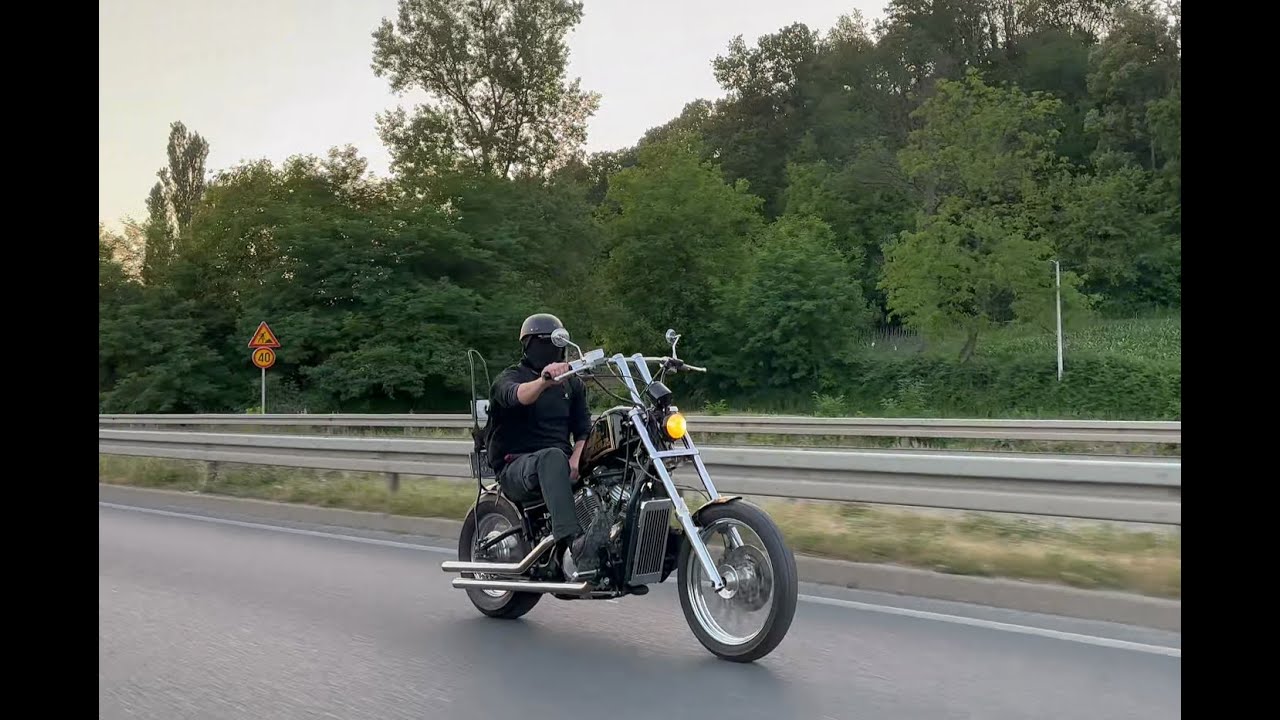 Honda Shadow VT600 Chopper build Full conversion Home project