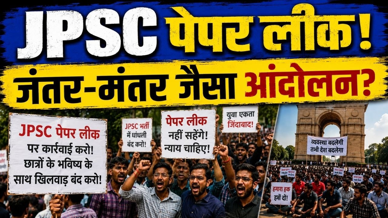 JPSC Paper Leak Controversy! Students&rsquo; Protest Intensifies | JPSC Recruitment Exam Latest News