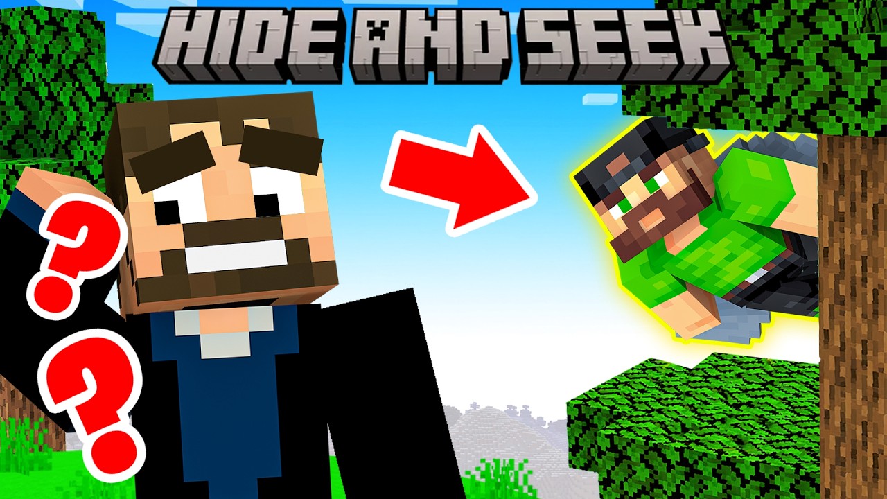 Using Levitation Power Hide and Seek in Minecraft