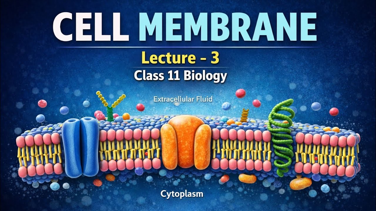 Cell Membrane One Shot | Lecture 3 | Class 11 Biology | NEET