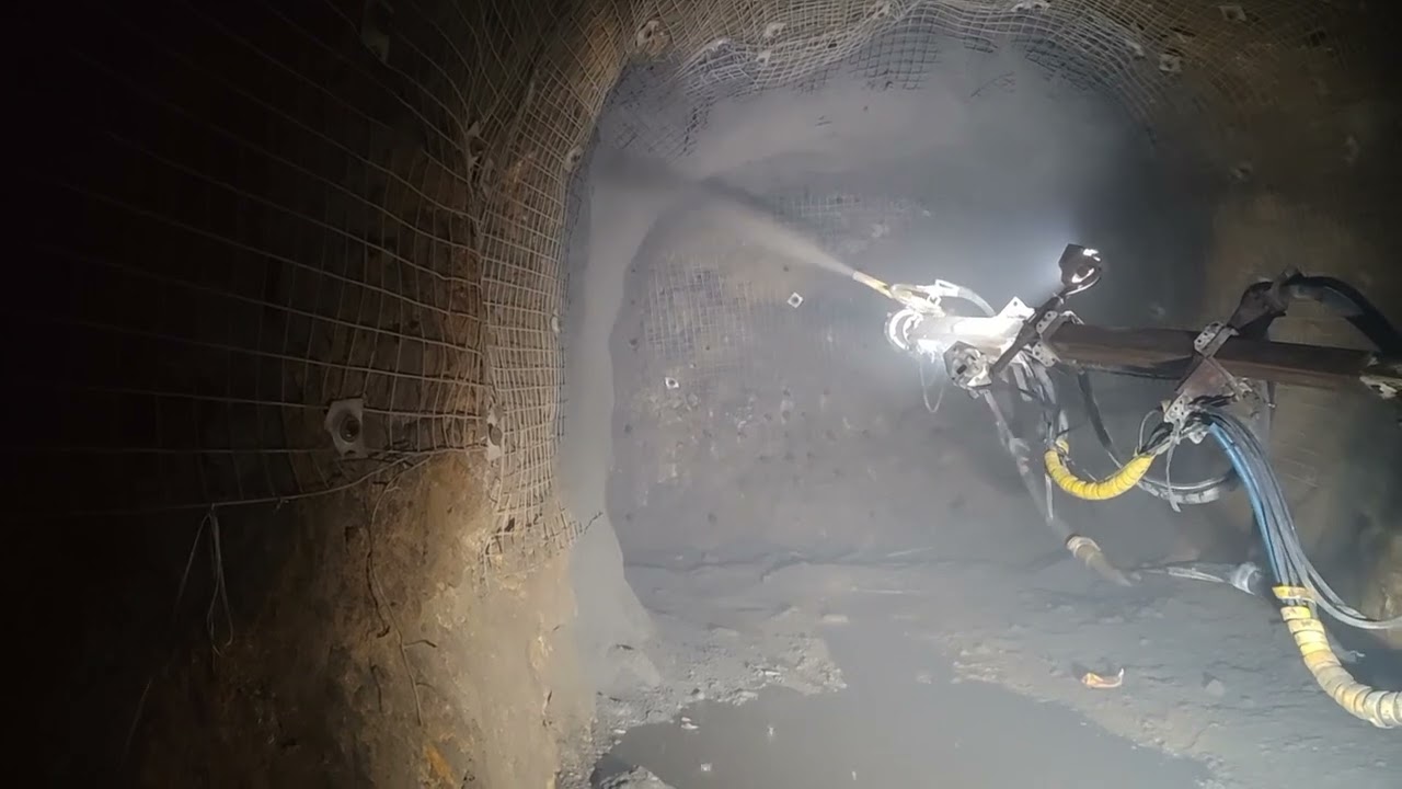 Underground shotcreat #viral #video #job #mining #underground #shotcrete #grow #foryou 