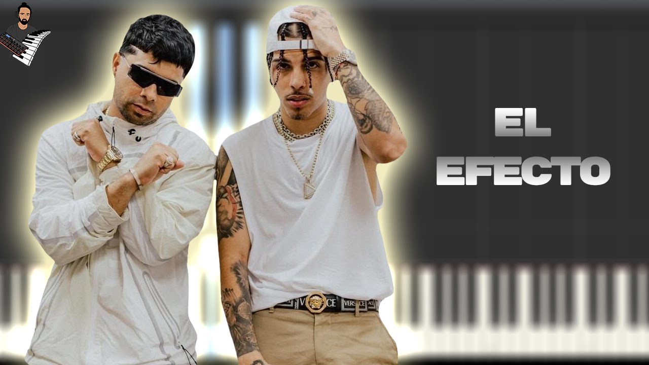 Rauw Alejandro & Chencho Corleone - El Efecto | Piano Tutorial / Partitura / Karaoke / MIDI