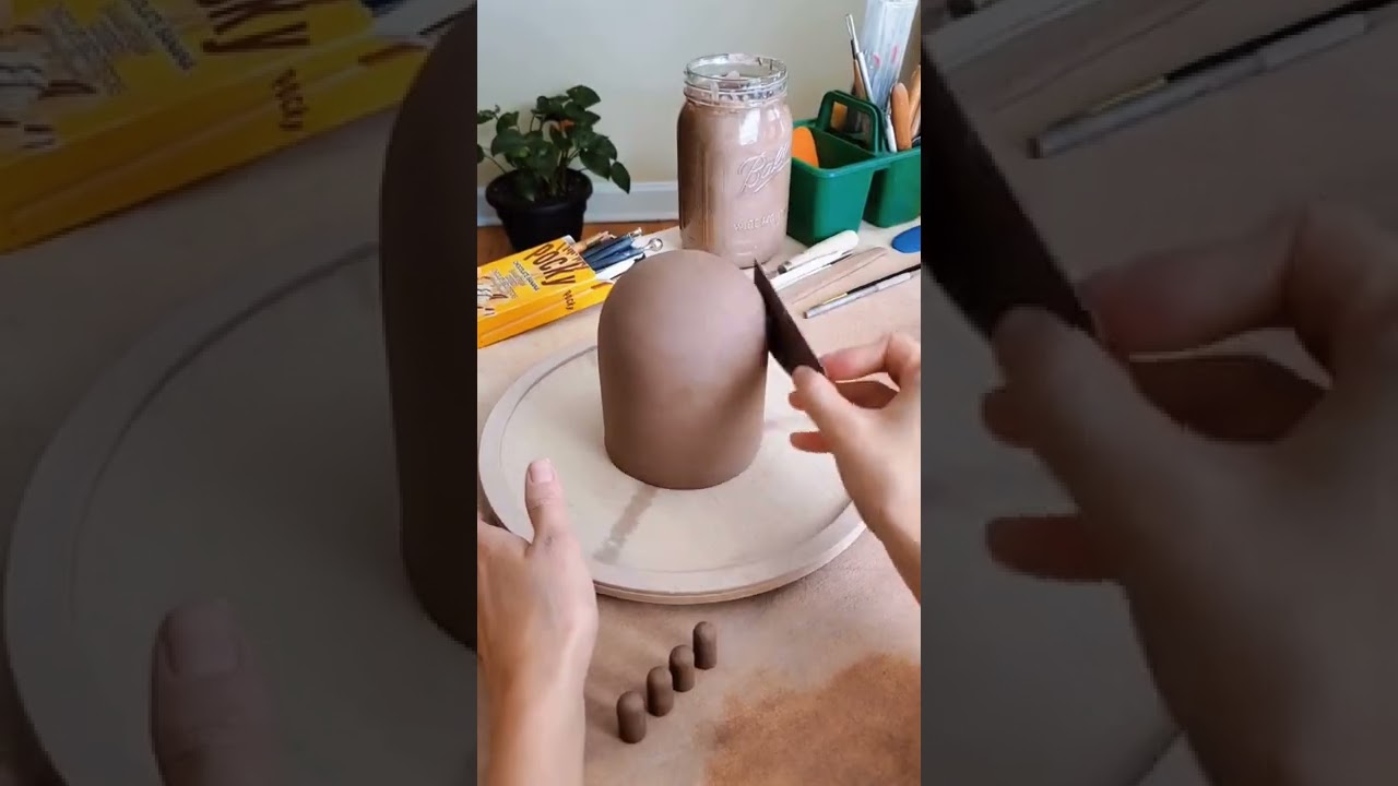 🪴 Mushroom Pottery &bull; Hand-building Planters