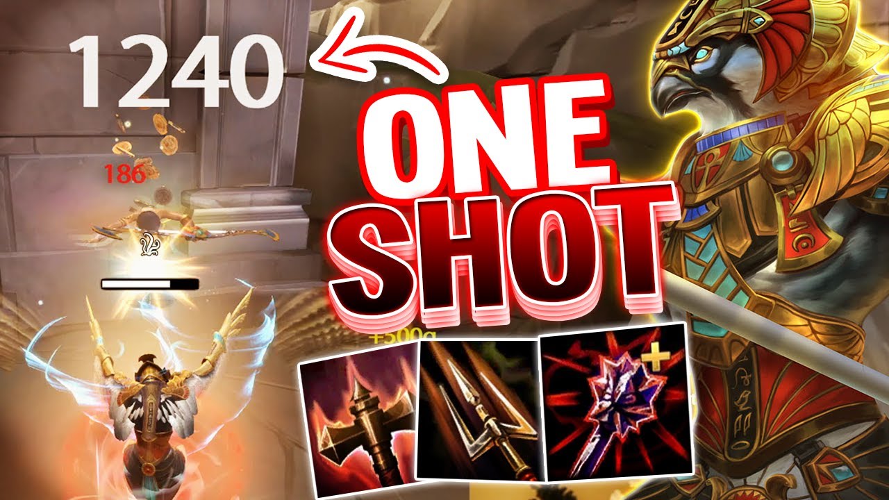 Мой зритель дал мне свой секретный ONE SHOT Horus Build в SMITE!