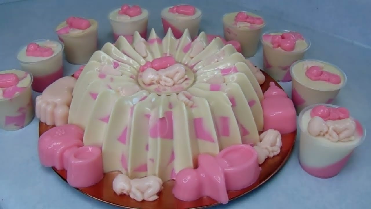 Gelatina de Baby shower para niña!!