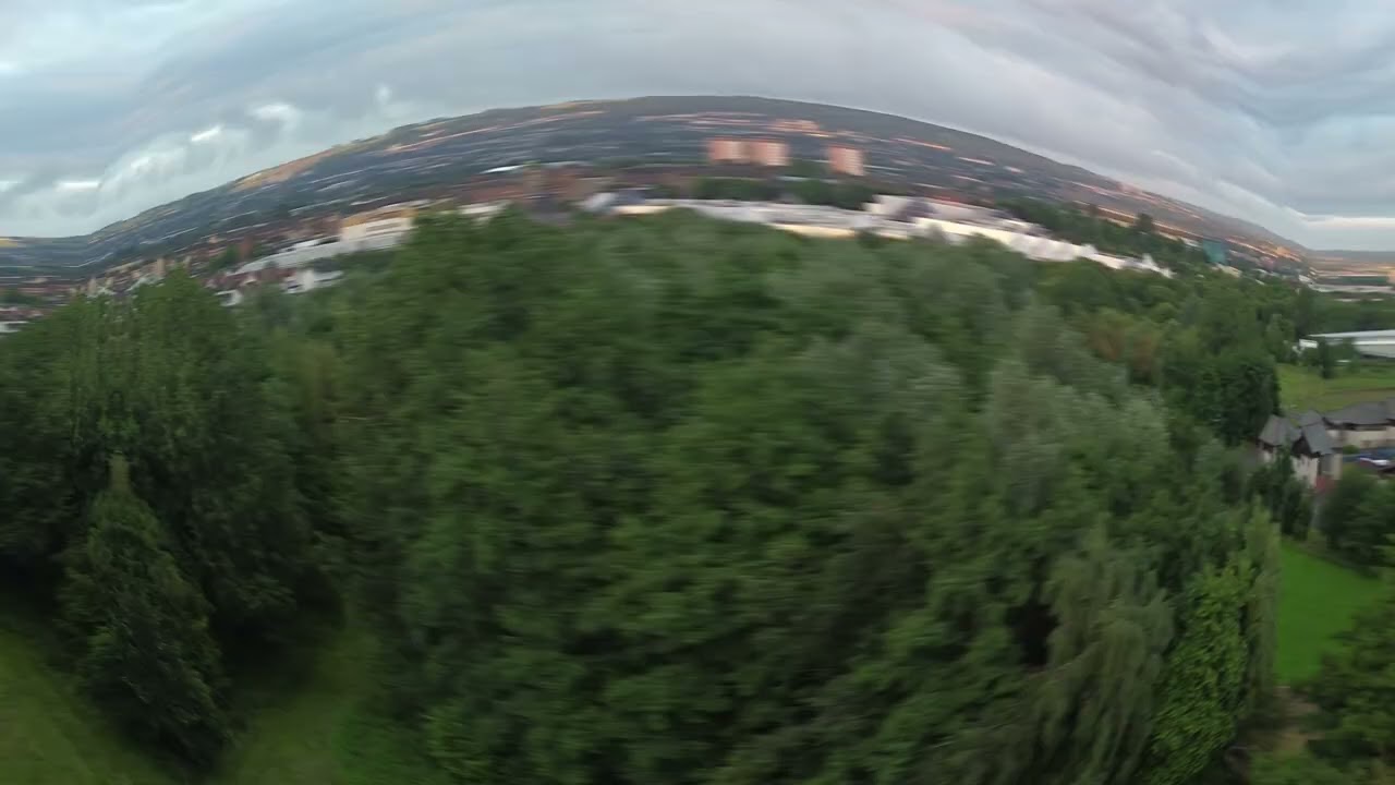Drone flight Hogarth Park. Haghill Glasgow
